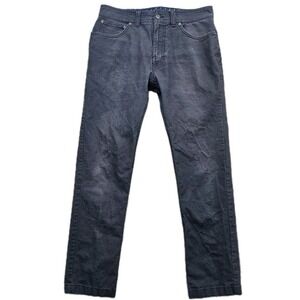 Prana Pants Men's 30x30 Gray Tuscan Slim Fit Canvas Hiking Casual 5-Pocket